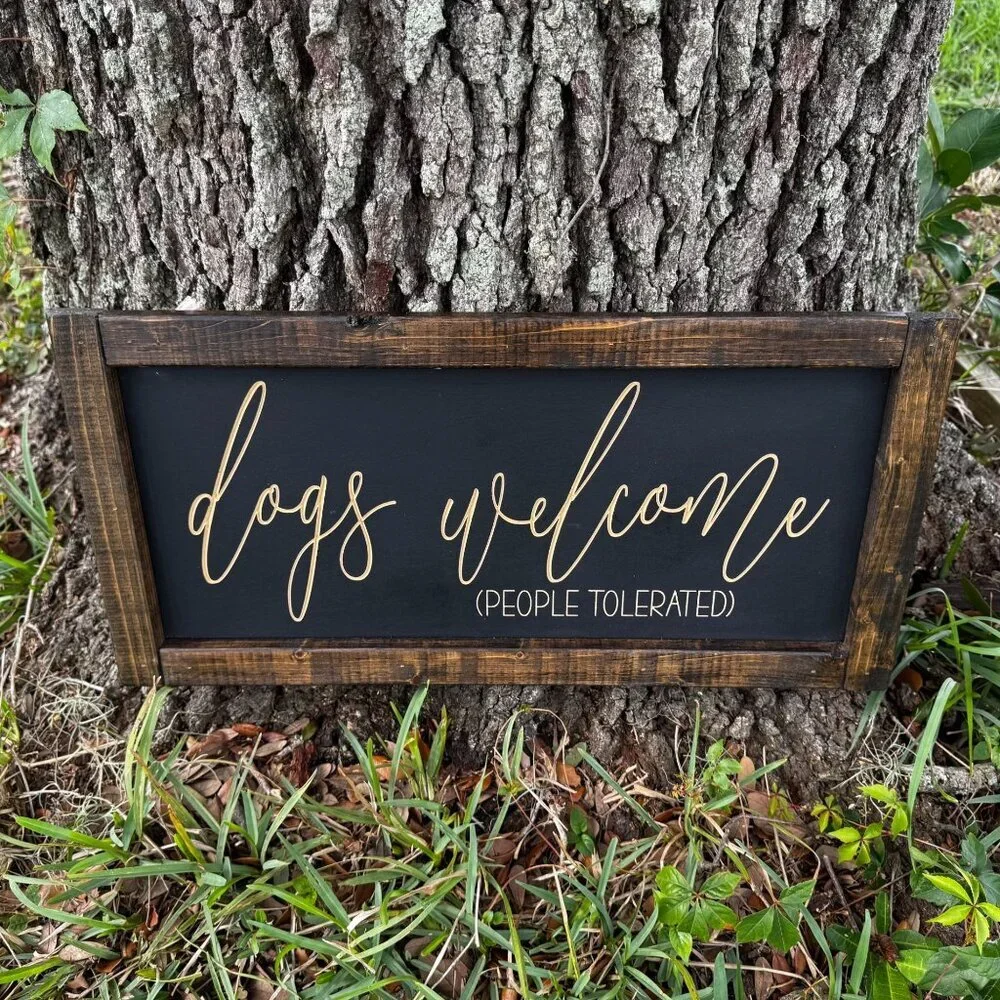 Handmade decor, wall hanging, dog decor, wood sign